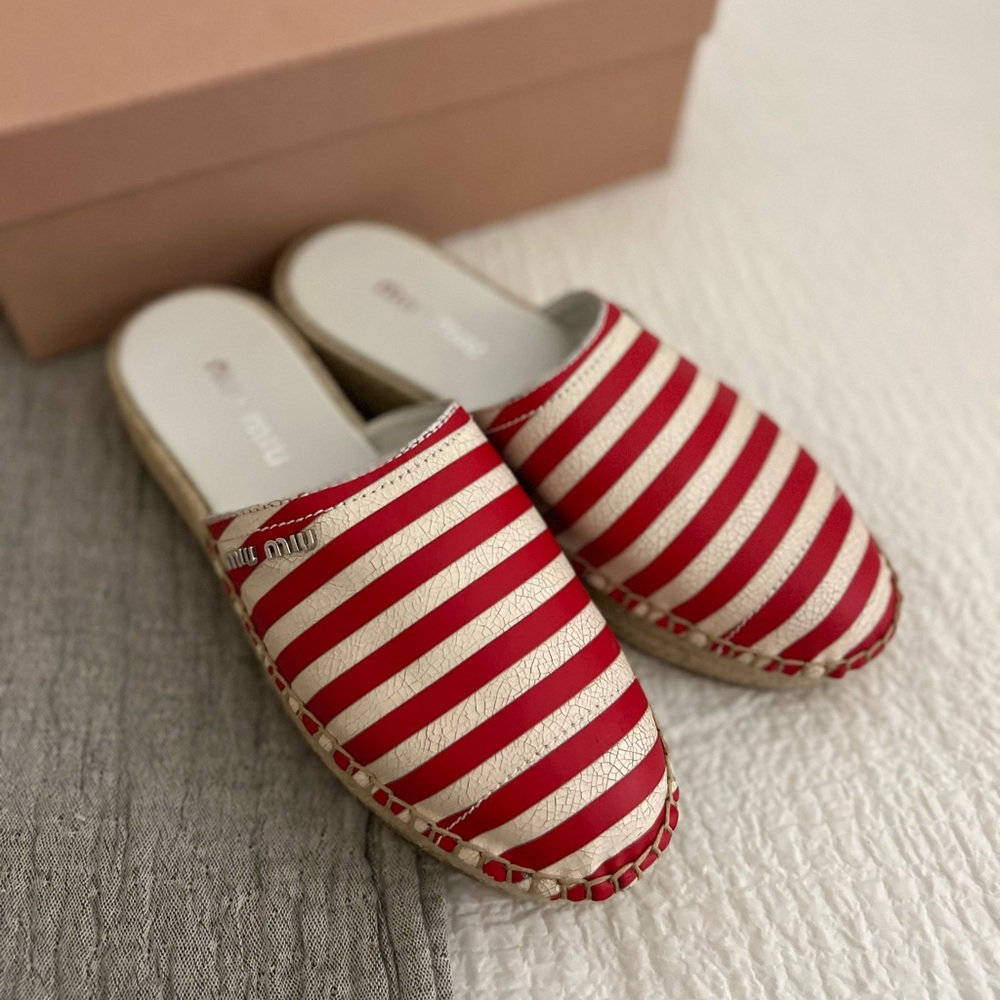 Brand new Miu Miu 5S787C espadrilles size 38,5
